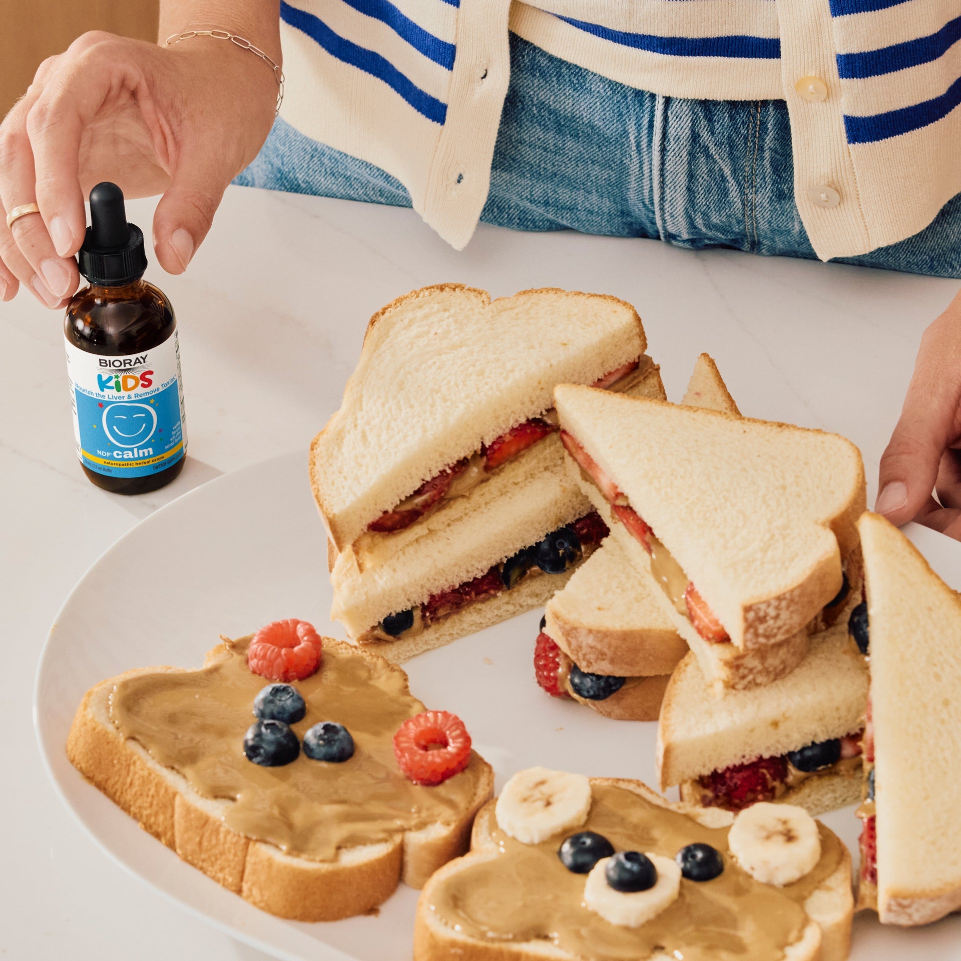 PB & C(alm) Sandwiches