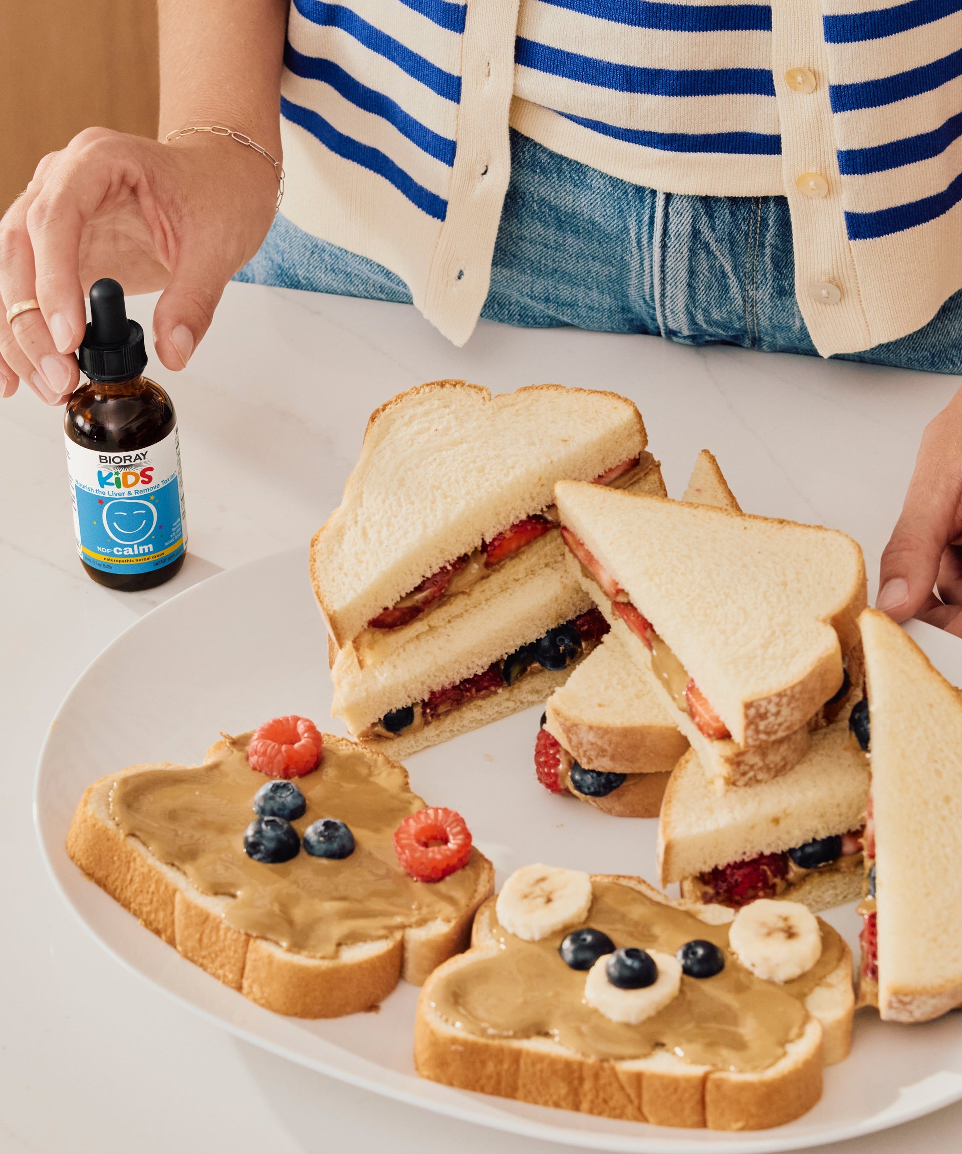 PB & C(alm) Sandwiches