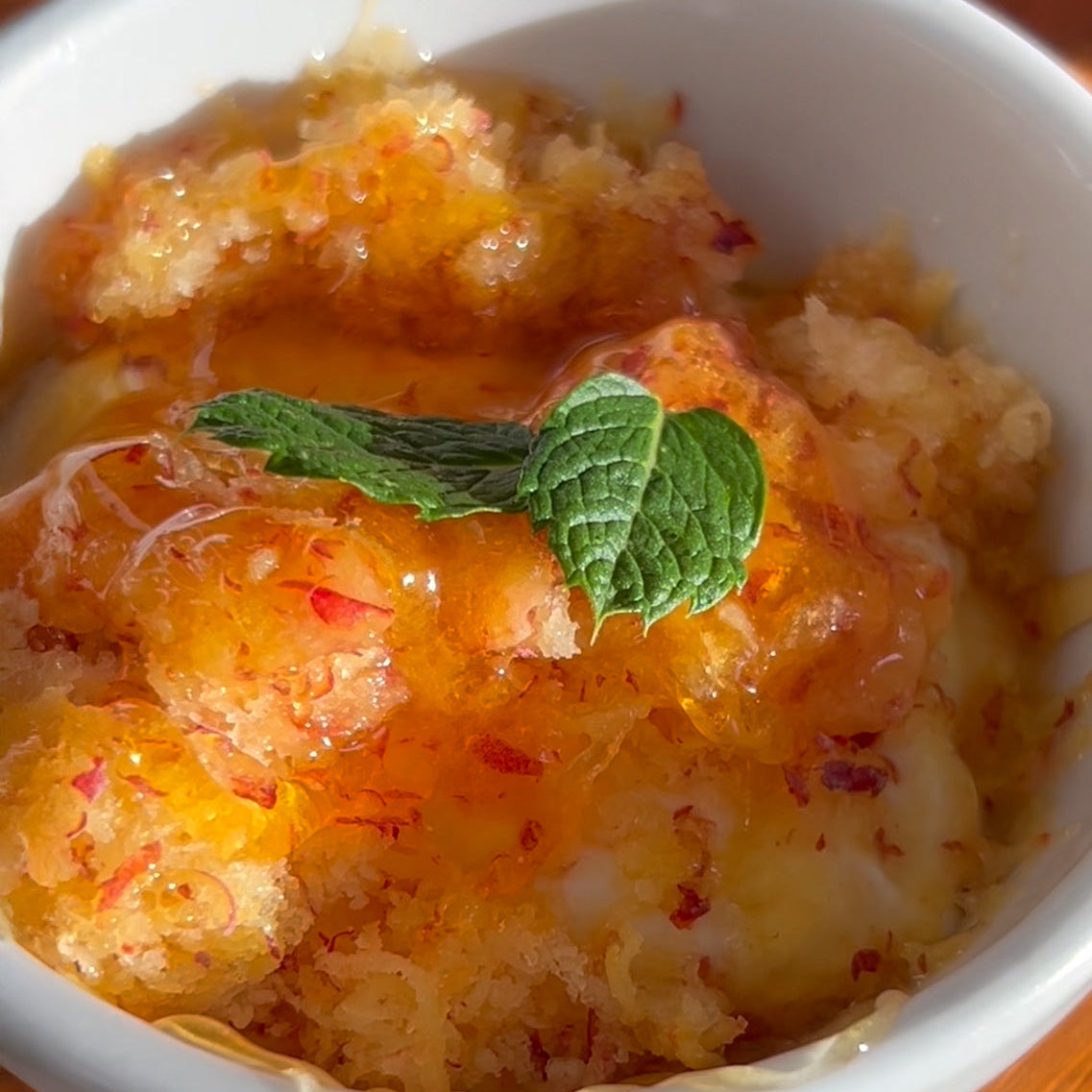 Shaved Peach Ice with NDF Happy®