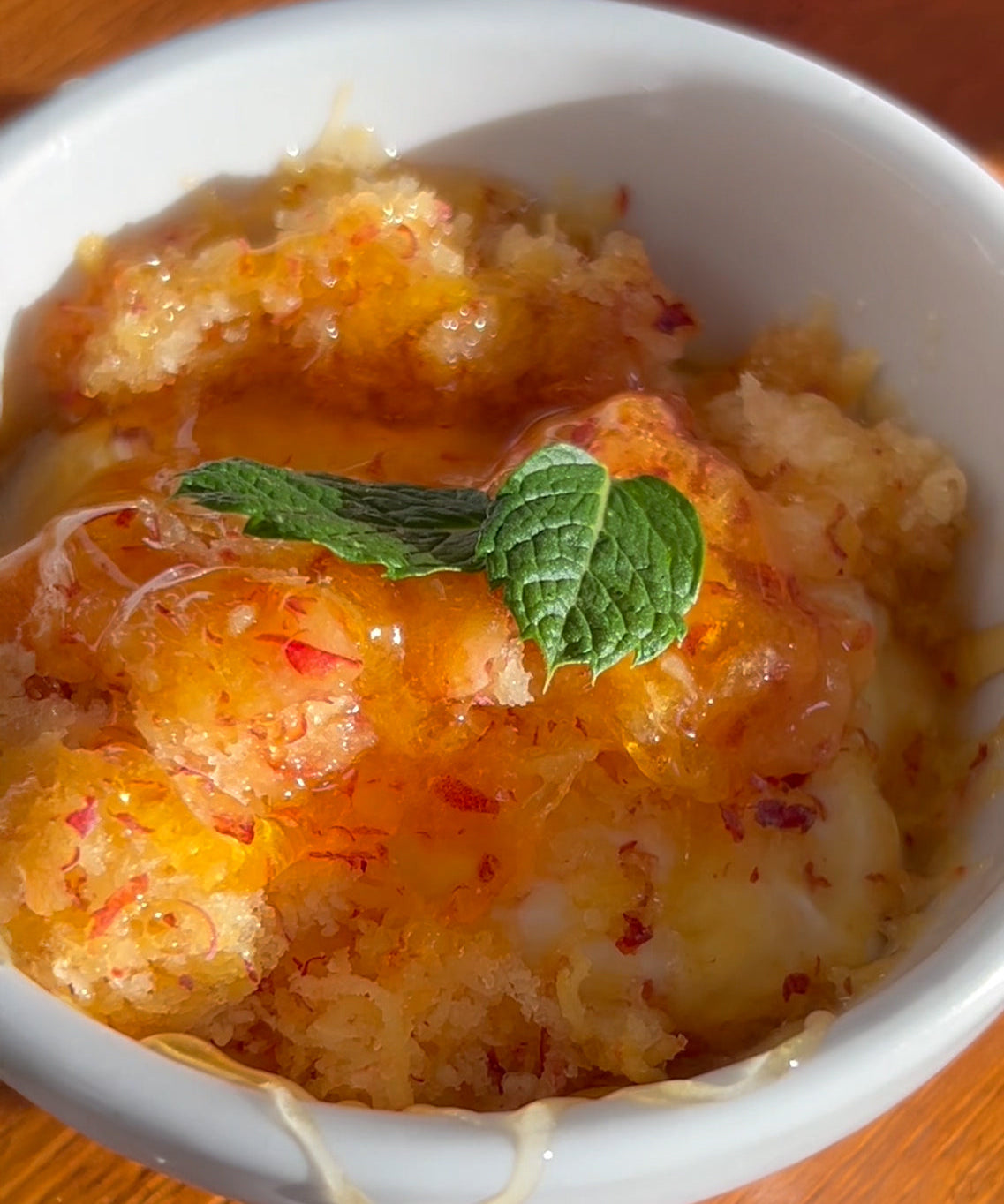 Shaved Peach Ice with NDF Happy®