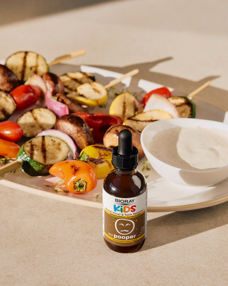 Veggie Skewers with BIORAY® Hidden Ranch Dip