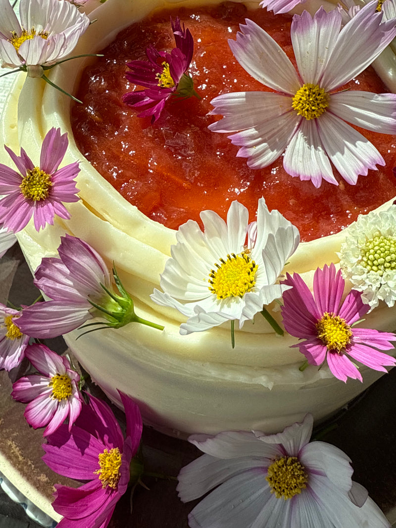 Adrenal Lover Olive Oil Cake with Plum Tomato Jam  (Inspired by Salted Rye)