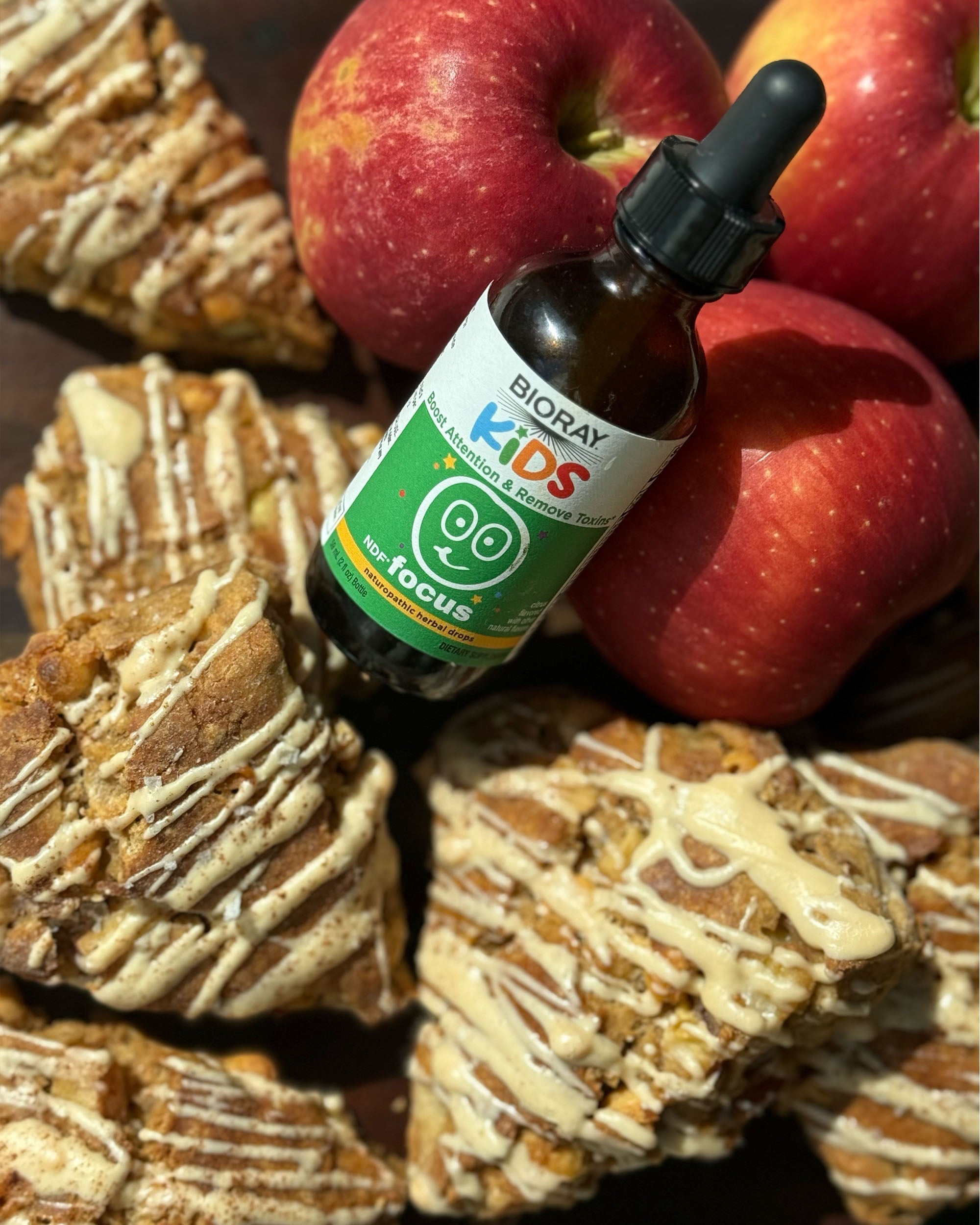 Apple Cinnamon Scones x NDF Focus – Bioray