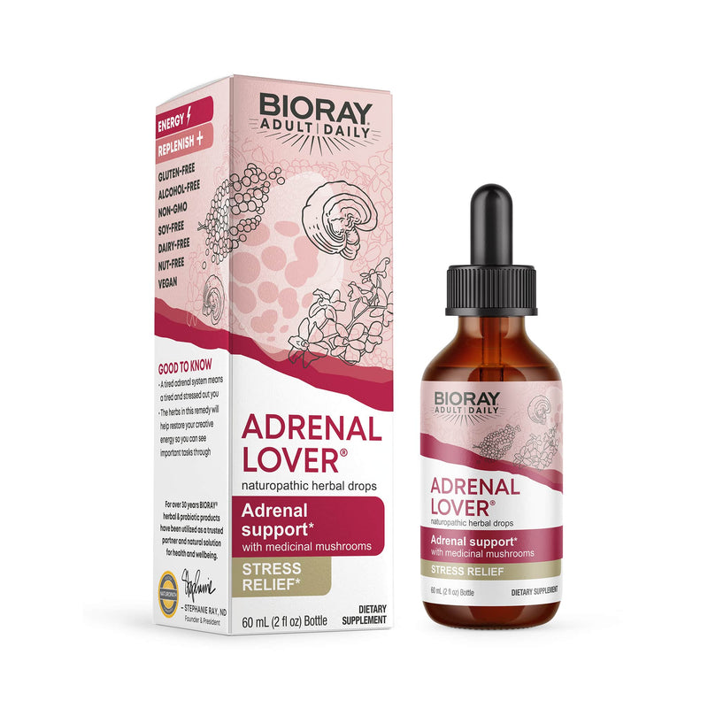 BIORAY® ADRENAL LOVER® 2oz bottle and box