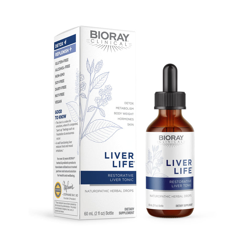 BIORAY® Liver Life® 2oz bottle and box