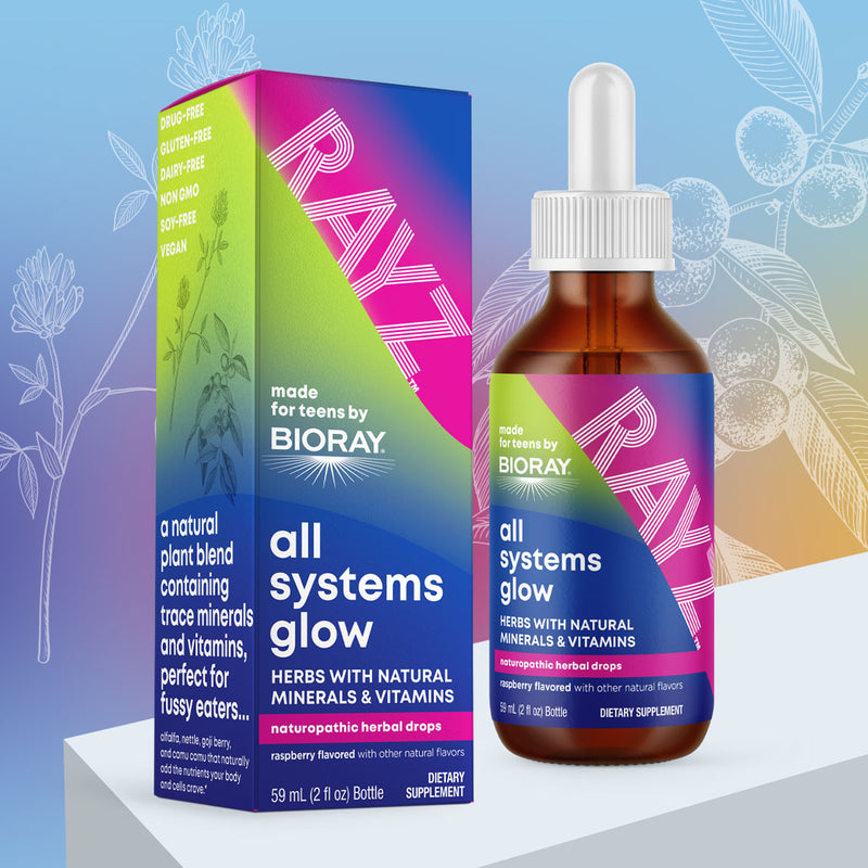 RAYZ® All Systems Glow 2oz bottle and box